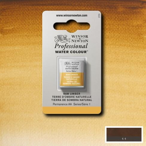 Raw Umber napje  554 S1 Artist's Aquarel Winsor & Newton