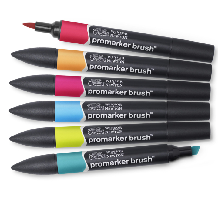 BrushMarker Set 6 MID TONES