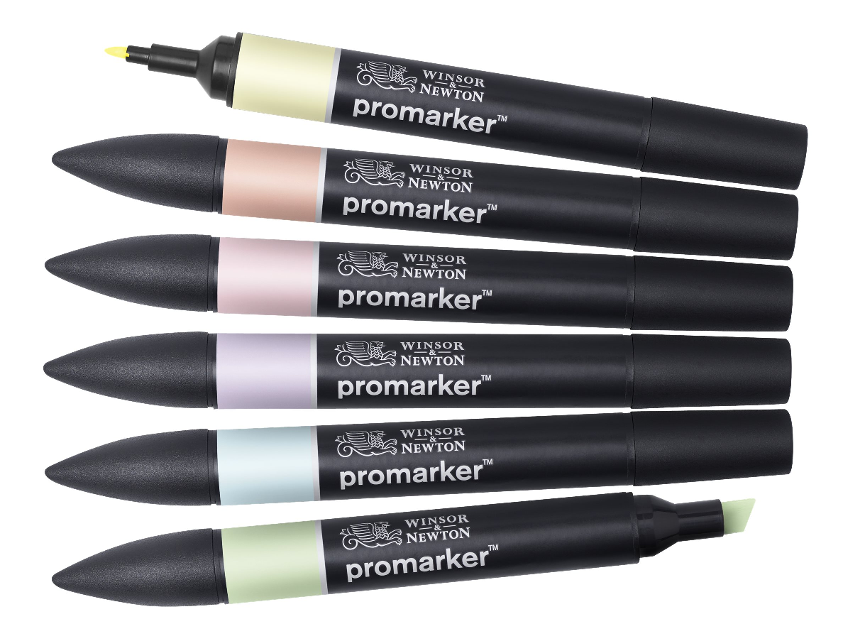 Promarker set 6 Pastel Tones Winsor & Newton